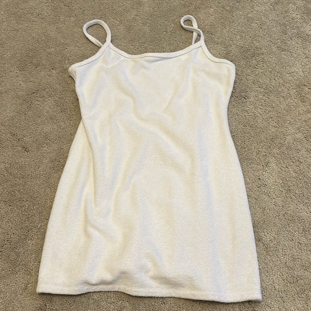 Abercrombie & Fitch White French terry Mini Dress